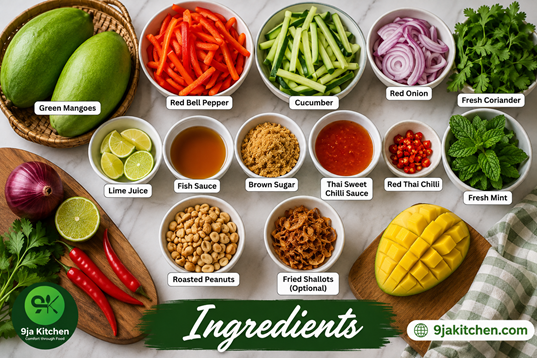 Thai mango salad recipe