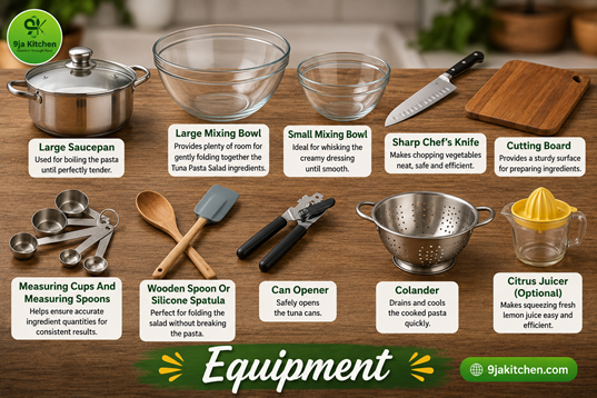 How to Make Greek Pasta Salad: A Delicious Flavour-Packed Delight🥗🍝 3 Tuna Pasta Salad Equipment