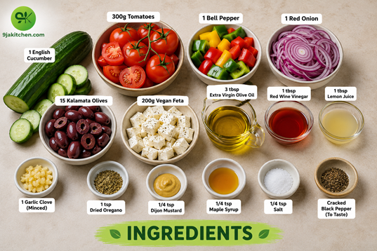 vegan Greek salad recipe
