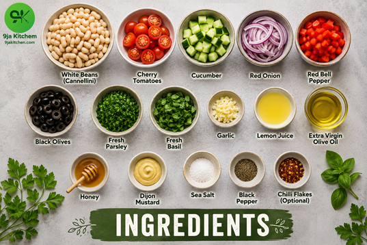 healthy white bean salad