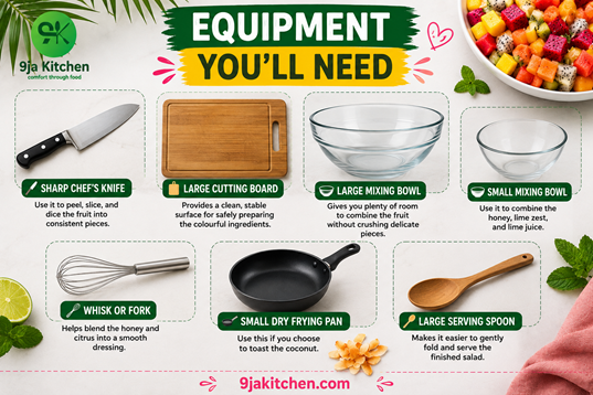 salad equipment with frying pan