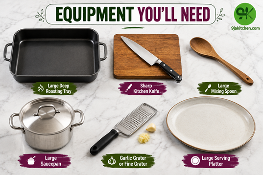 salad equipment with grater and baking tray