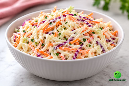 homemade creamy coleslaw