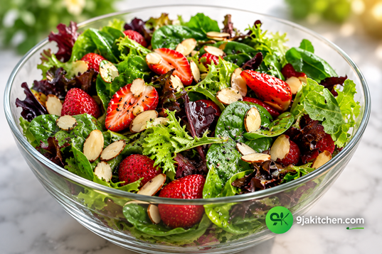 strawberry spinach salad