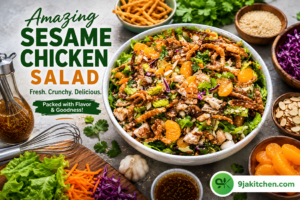 How to Make Sesame Chicken Salad: A Delicious Flavour-Packed Delight🥗🍗✨