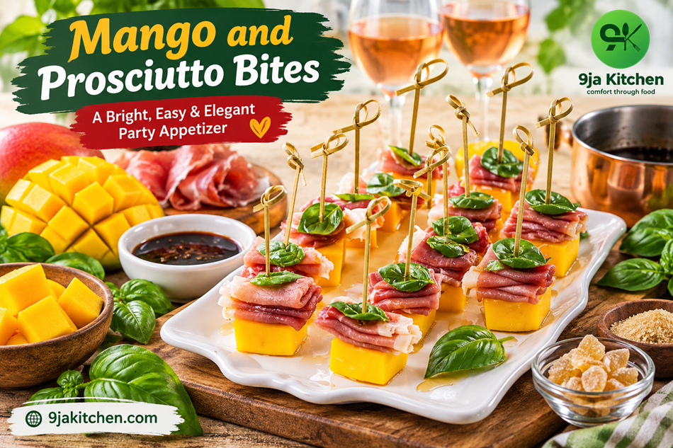 Mango And Prosciutto Bites