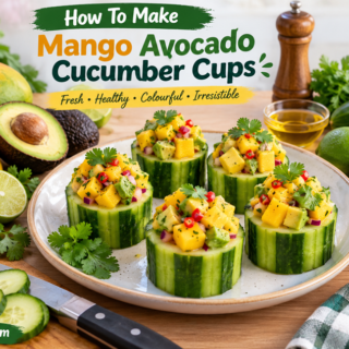 Mango Avocado Cucumber Cups