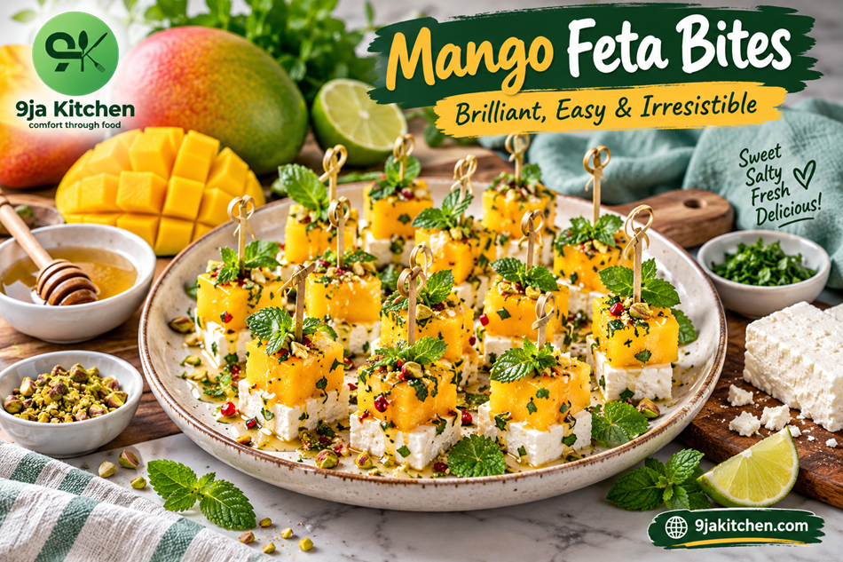 Mango Feta Bites