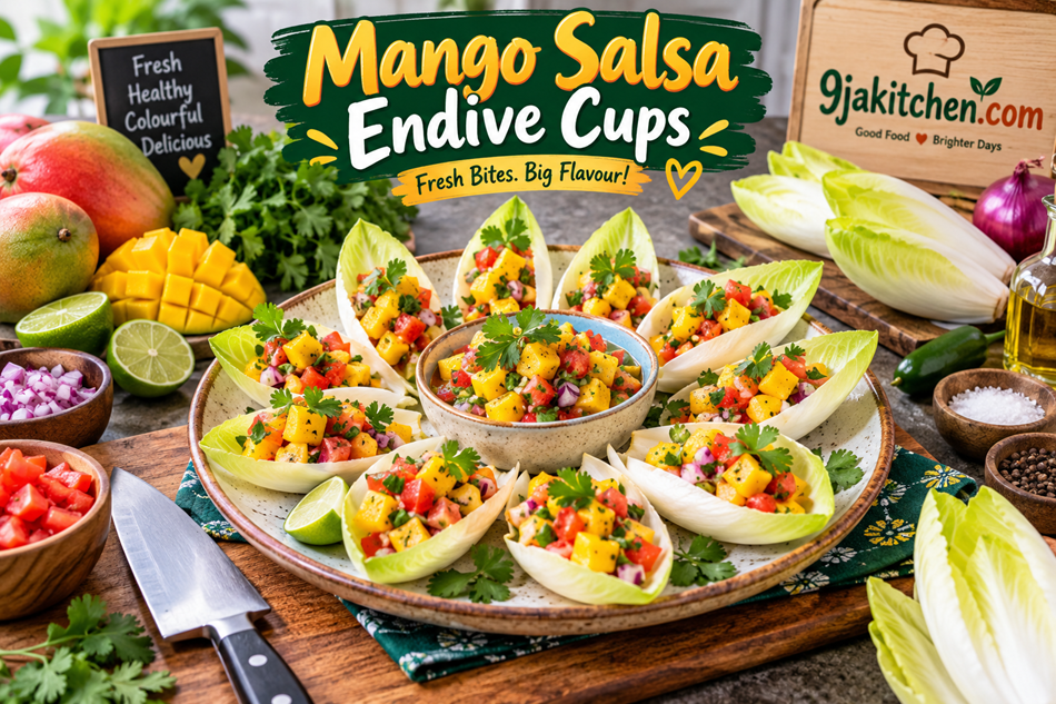 Mango Salsa Endive Cups