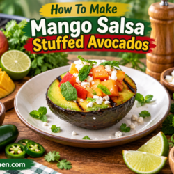 Mango Salsa Stuffed Avocados