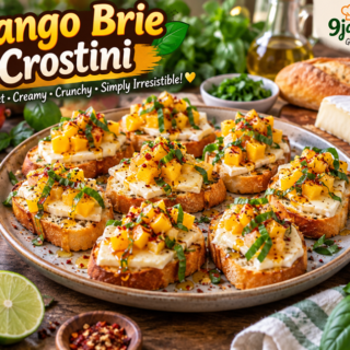 Mango Brie Crostini