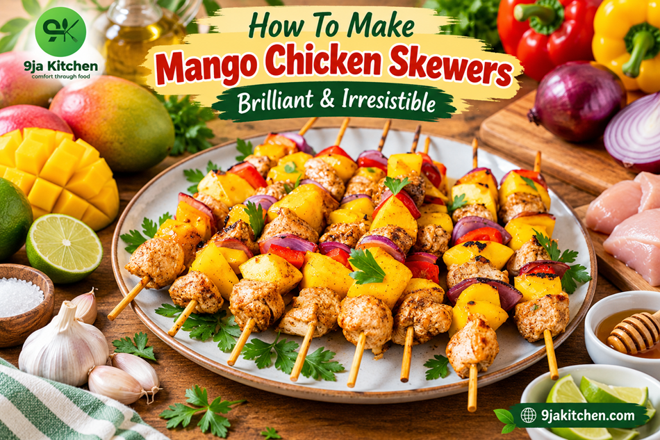 Mango Chicken Skewers