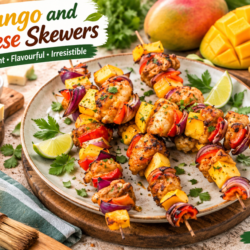 Mango and Cheese Skewers