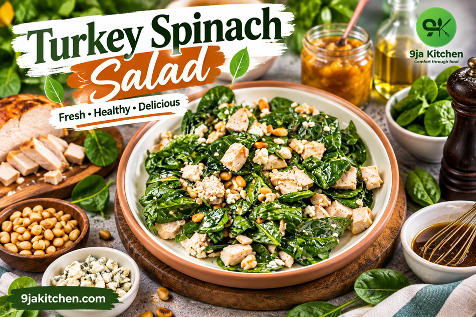 Turkey Spinach Salad