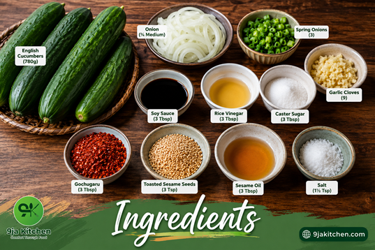 Korean cucumber salad recipe