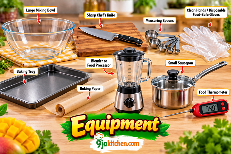 Mango Chicken Meatballs equipment