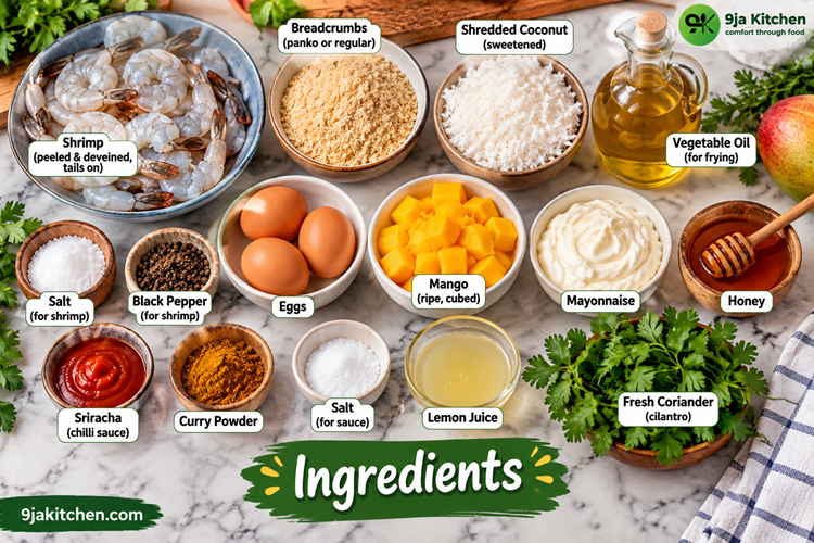 How to Make Mango Coconut Shrimp: A Delicious Tropical Delight🥭🍤🥥✨ 2 coconut shrimp recipe