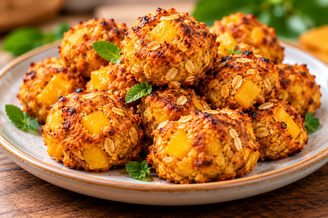 How to Make Mango Sweet Potato Bites: A Delicious Tropical Treat🥭🍠✨ 4 sweet potato bites