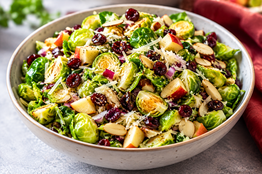 How to Make Roasted Brussels Sprouts Salad: A Delicious Crispy Delight🥗✨ 4 cranberry Brussels sprouts salad