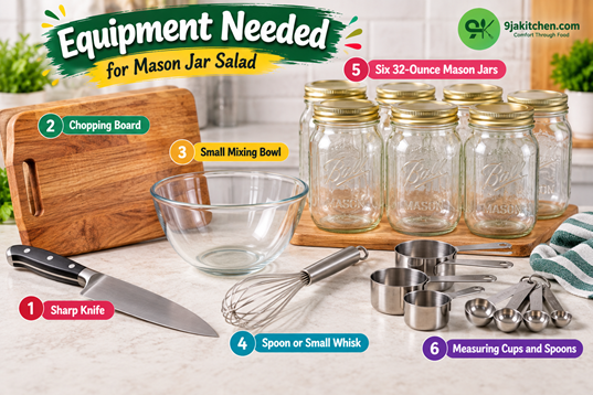 Salad Equipment with jars