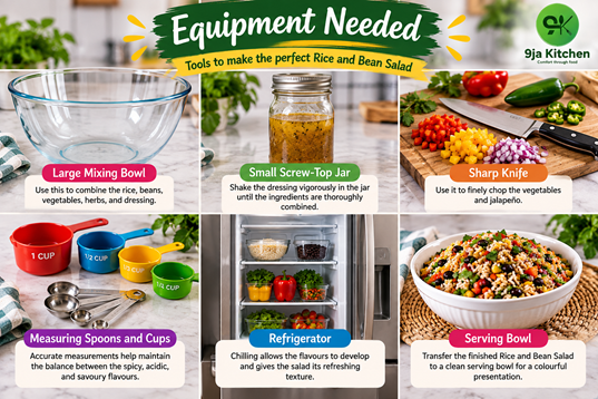 Salad equipment wiih jar and fridge