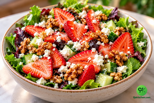 strawberry and feta salad