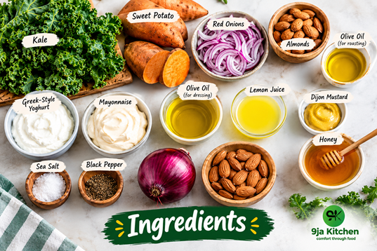 kale and sweet potato salad