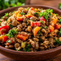 How to Make Warm Lentil Salad: A Delicious Spiced Vibrant Delight🌿🥗✨ 6 healthy salad recipes