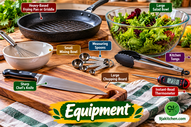 Colourful Kitchen Equipment Infographic