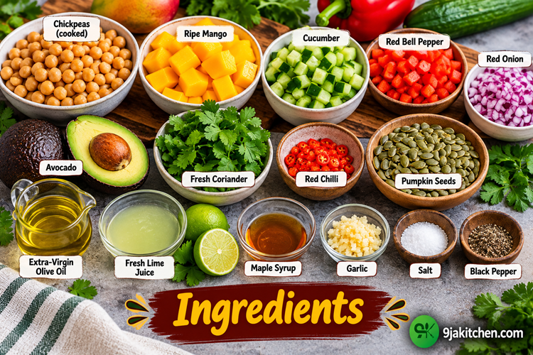 How to Make Mango Chickpea Salad: A Delicious Vibrant Delight🥭🫘✨ 2 mango salad recipes