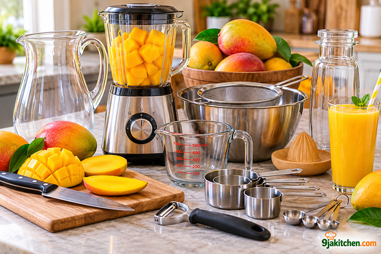 Fresh Mango Juice Kitchen Setup