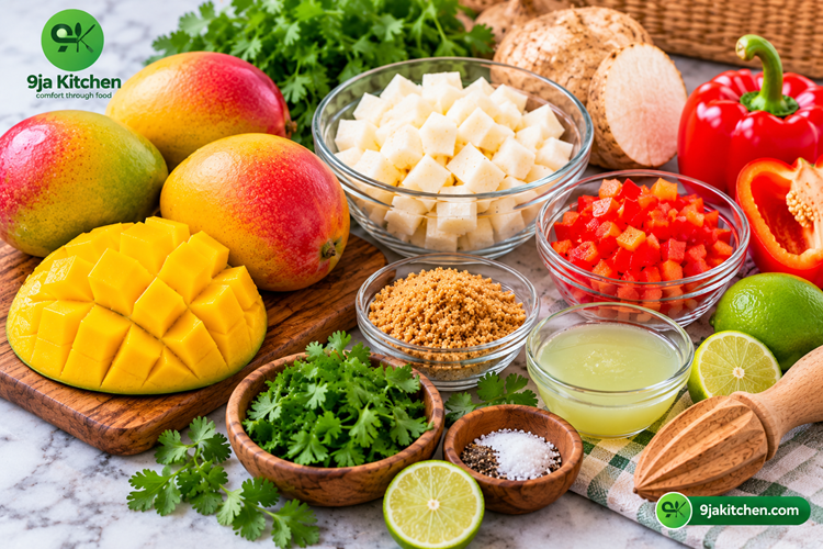tropical mango salad