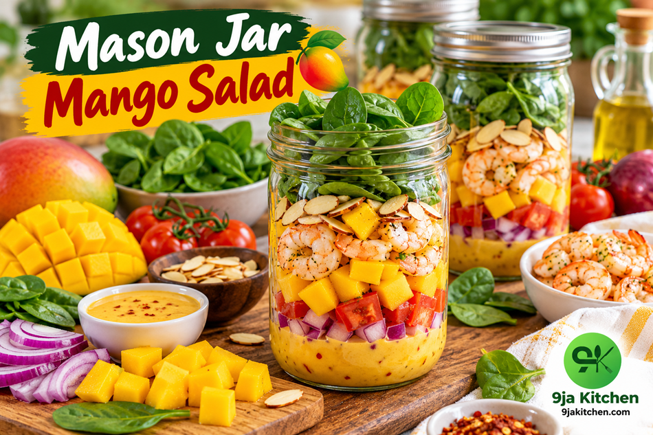 Mason Jar Mango Salad