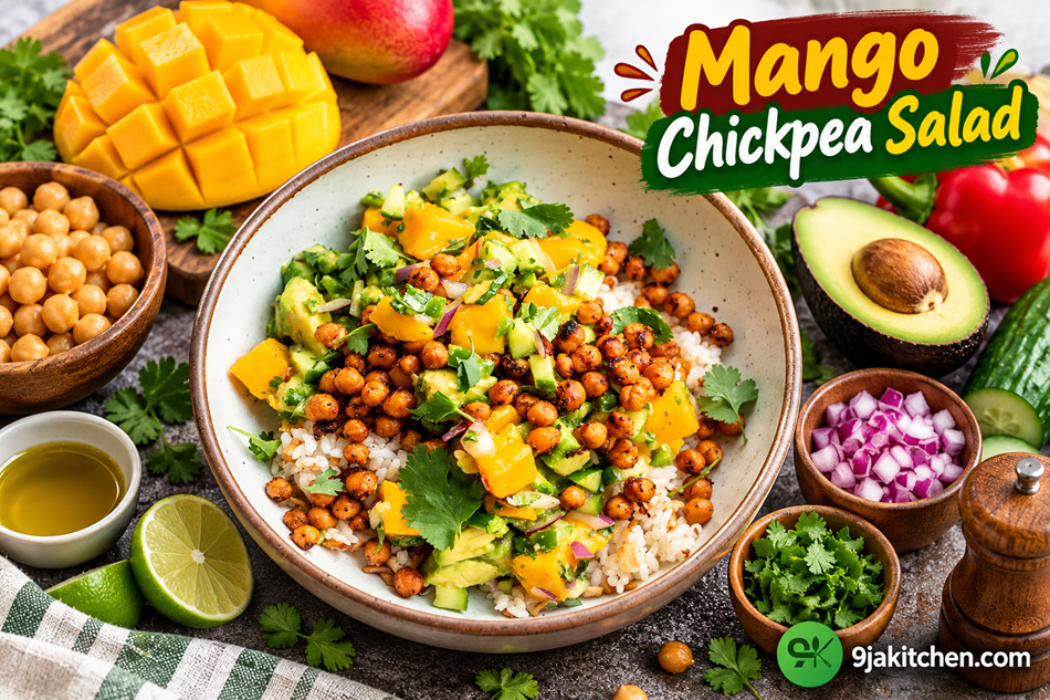 Mango Chickpea Salad