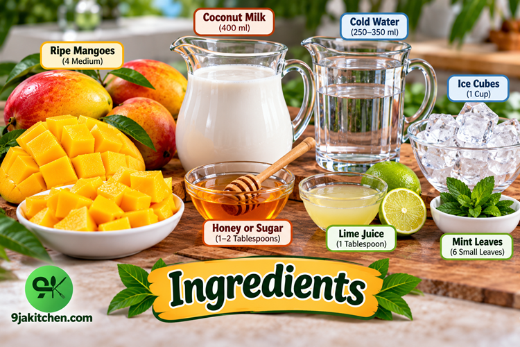mango coconut drink