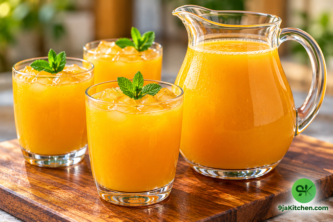 mango and ginger drink