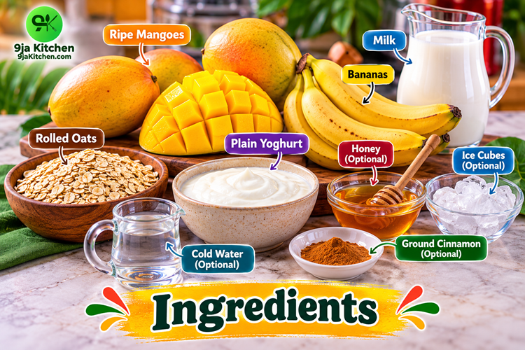 mango oat smoothie