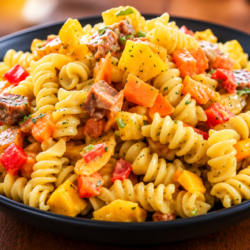 easy mango pasta salad