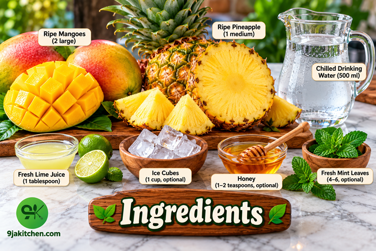 Mango Pineapple Juice: The Ultimate Refreshing Tropical Recipeš„ 2 homemade mango pineapple juice