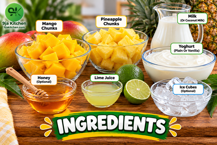 mango pineapple smoothie recipe