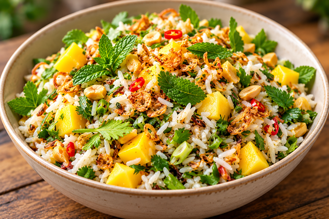 How to Make Mango Rice Salad: A Delicious Vibrant Delight🥭🍚✨ 3 rice salad recipe
