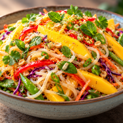 How to Make Mango Thai Noodle Salad: A Delicious Vibrant Delight🥭🍜✨ 6 mango noodle salad