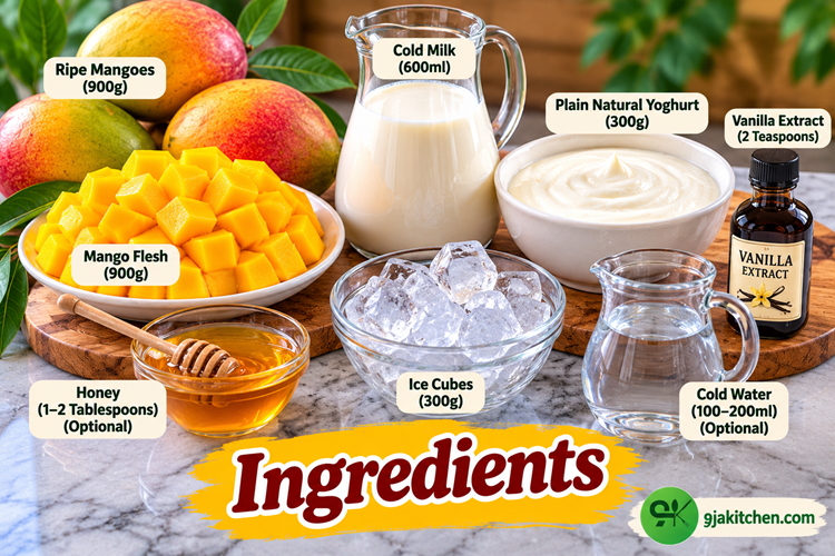 creamy mango smoothie