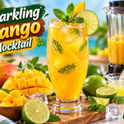Sparkling Mango Mocktail