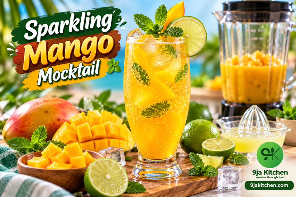 Sparkling Mango Mocktail