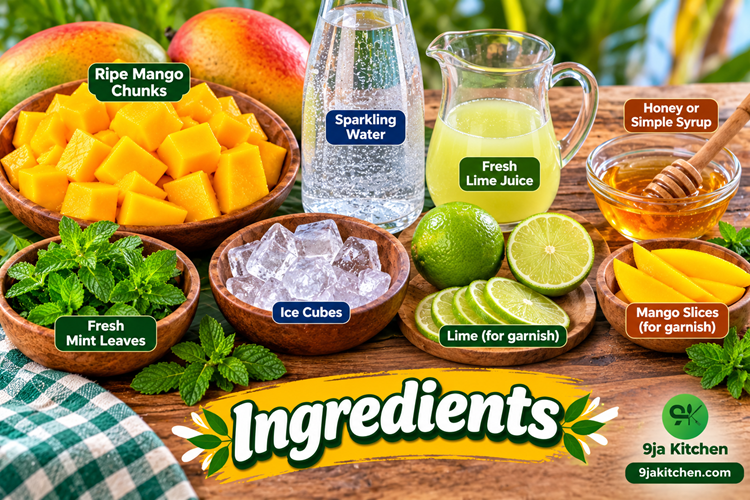 How To Make Sparkling Mango Mocktail: A Delicious Refreshing Tropical Delightš„š„ 3 mango mocktail recipe